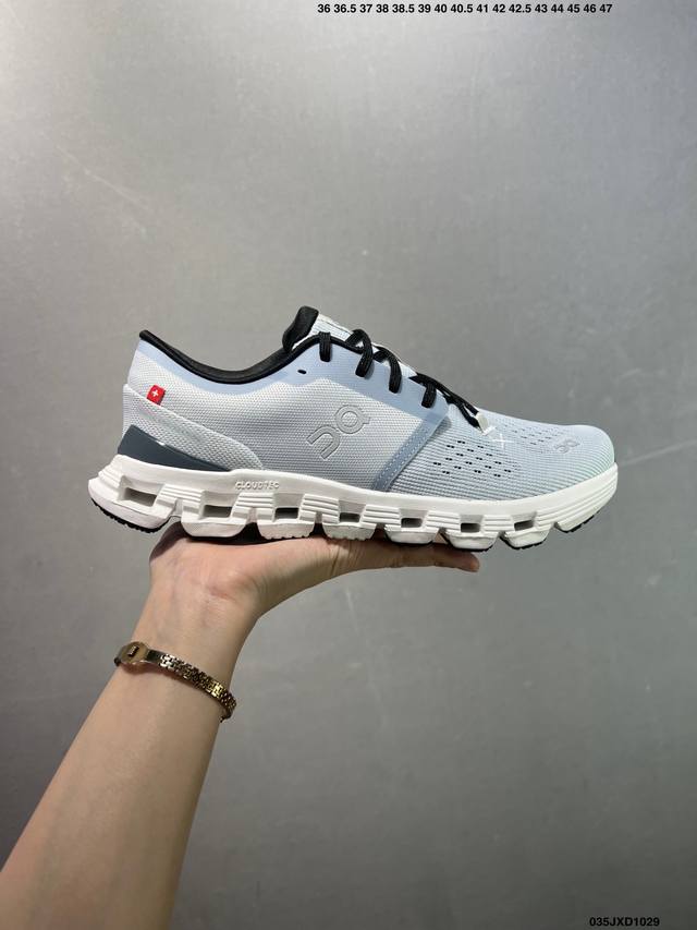 公司级On Cloudzone X 4昂跑舒适百搭防滑耐磨 低帮休闲跑步鞋 昂跑运动品牌 开创于2010年 缓震着陆、强效回弹、轻柔质感的设计构思始终是On研制