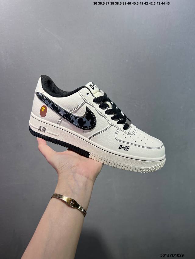 公司级Nike Air Force 1 ‘07 Low 联名空军一号 低帮 运动鞋 休闲鞋 折边针车 工艺难度大 原楦头原纸板 原装鞋盒 定制五金配件 内置全掌