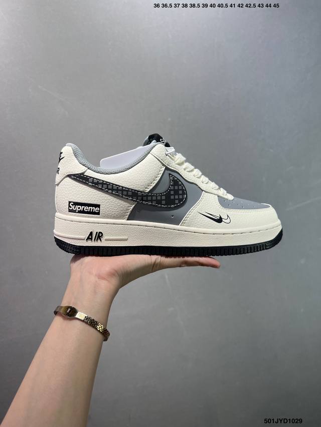 公司级Nike Air Force 1 ‘07 Low 联名空军一号 低帮 运动鞋 休闲鞋 折边针车 工艺难度大 原楦头原纸板 原装鞋盒 定制五金配件 内置全掌
