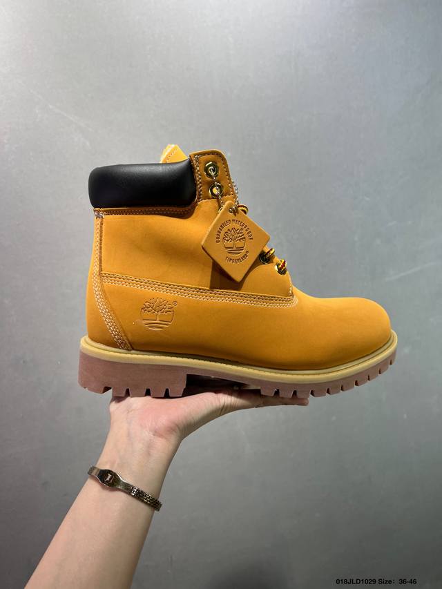 公司级Timberland添柏岚 天伯伦秋冬新品秋冬必备户外休闲大黄靴系列 #广东大厂品质 原盒原包装 #时尚潮流搭配 面料采用意大利顶级磨砂细纹牛皮 搭配防臭