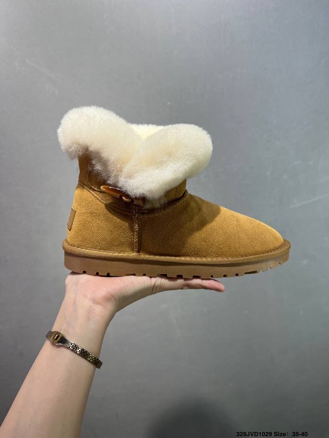 公司级Ugg 百搭单品 Ugg 秋冬羊皮毛一体雪地靴 全鞋采用Zp同厂 隆丰A级澳洲进口羊皮毛一体 品牌代工厂P生产线 完全遵循Zp工艺流程 代工厂P原厂版师