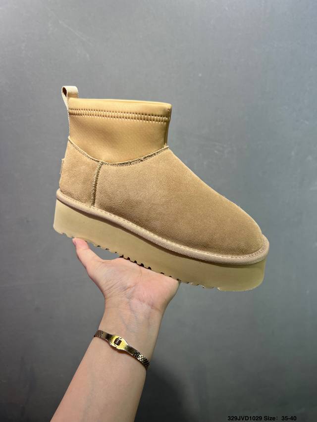 公司级Ugg 百搭单品 Ugg 秋冬羊皮毛一体雪地靴 全鞋采用Zp同厂 隆丰A级澳洲进口羊皮毛一体 品牌代工厂P生产线 完全遵循Zp工艺流程 代工厂P原厂版师