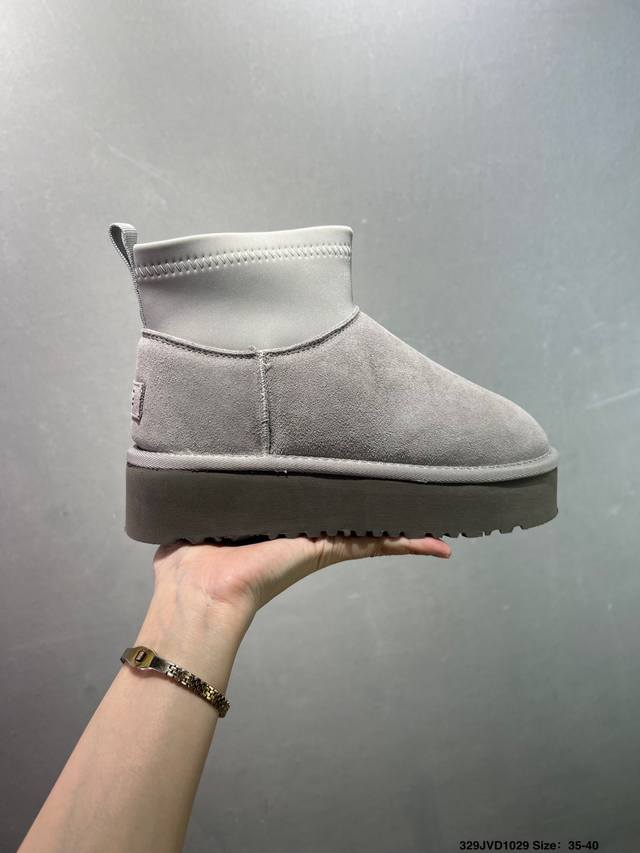 公司级Ugg 百搭单品 Ugg 秋冬羊皮毛一体雪地靴 全鞋采用Zp同厂 隆丰A级澳洲进口羊皮毛一体 品牌代工厂P生产线 完全遵循Zp工艺流程 代工厂P原厂版师