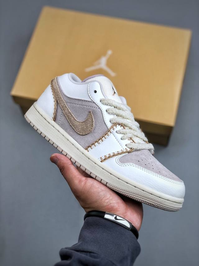 Nike Air Jordan 1Low Se 低帮文化篮球鞋 完美品质出货 细节如图所示 鞋面切割工整 冲孔整齐干净 中底拉帮线 整体清洁度非常好 货号：Hv