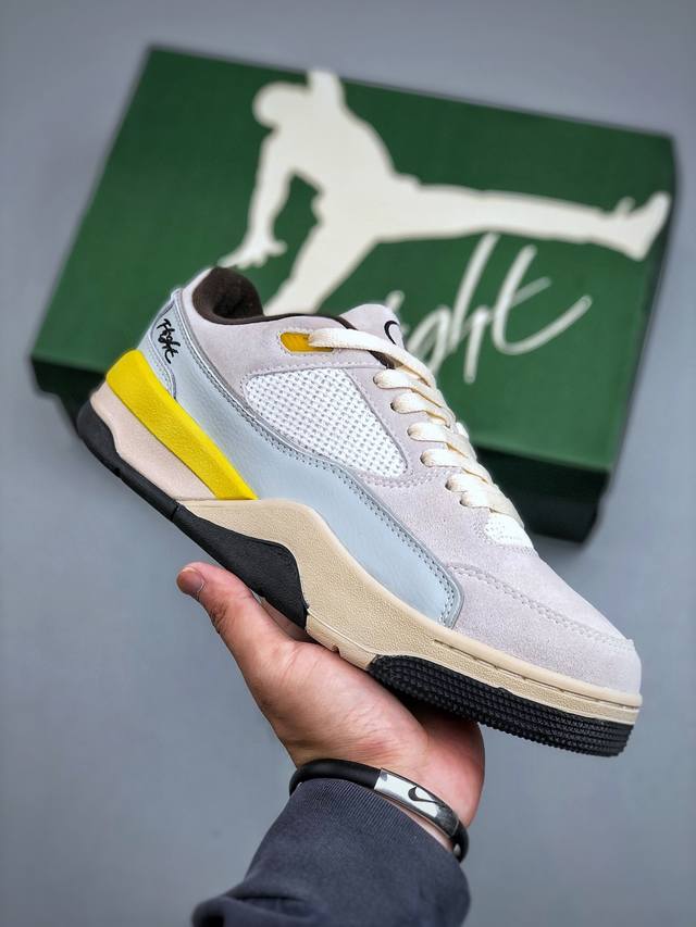 Nike Jordan Flight Court 搭防滑耐磨 低帮 耐克复古篮球鞋 货号：Ib8838 107 尺码：36-46 半