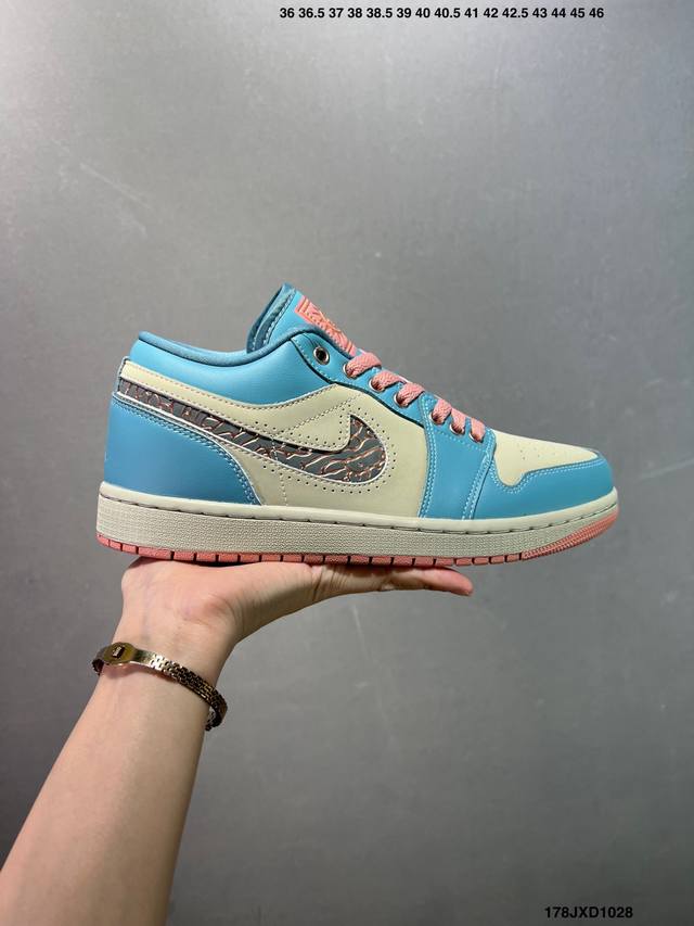 公司级Nike Air Jordan 1 Low Aj1乔1低帮休闲板鞋 同步官方配色 市场唯一独家头层皮打造 原鞋原档案开发 原厂皮料 原档冲孔鞋头 正确满胶