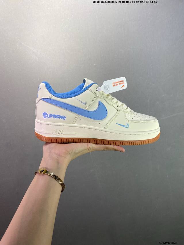 公司级Nike Air Force 1 ‘07 Low 联名空军一号 低帮 运动鞋 休闲鞋 折边针车 工艺难度大 原楦头原纸板 原装鞋盒 定制五金配件 内置全掌