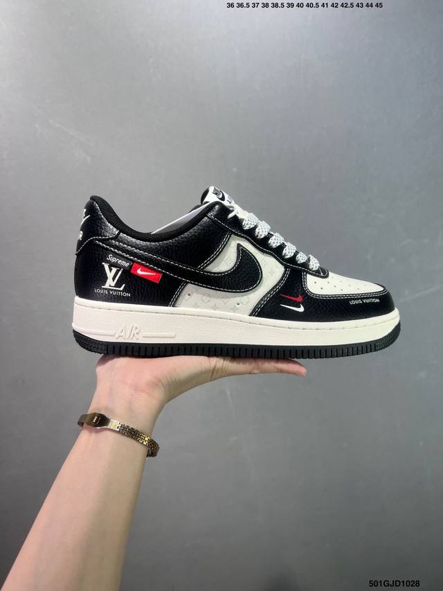 公司级Nike Air Force 1 Low 联名 原楦头原纸板 打造纯正空军版型 专注外贸渠道 全掌内置蜂窝气垫 原盒配件 原厂中底钢印、拉帮完美 官方货号