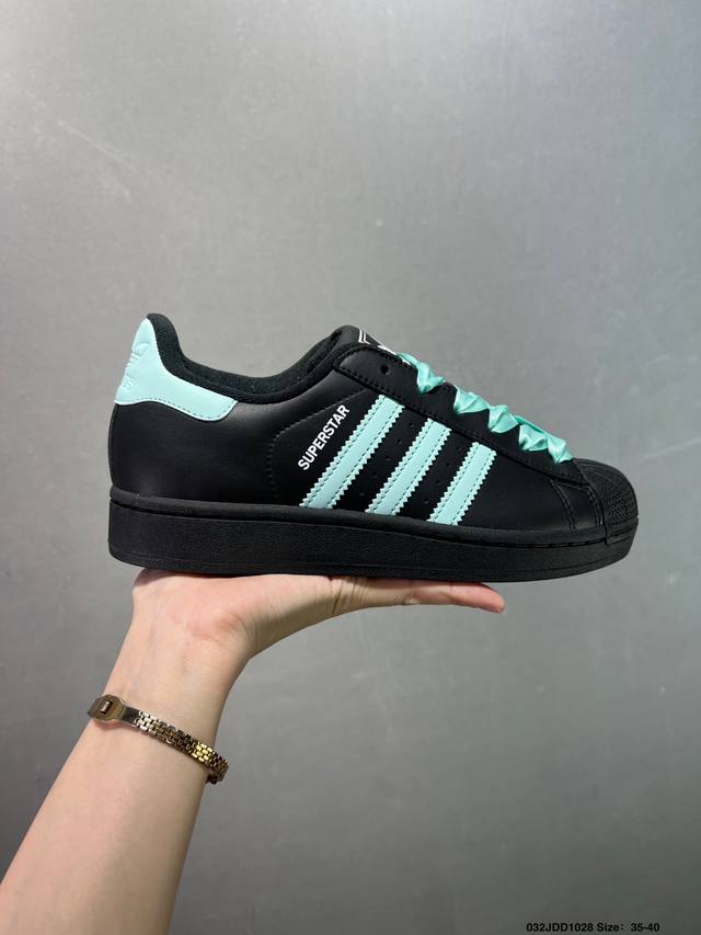 Adidas Originals Superstar Ii舒适百搭时尚潮流 贝壳头系列低帮经典百搭休闲运动板鞋 色 货号：Jq8777 尺码：35-40 如图I