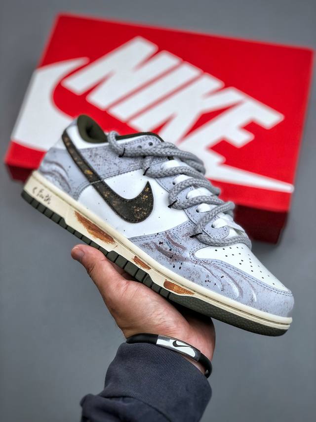 S版 Nike Dunk Low Retro 绑带联名款 耐克 低帮休闲运动板鞋原装头层材料 用料绝不含糊 独家版型蒸餾加工帶來的是更好的视觉和脚感体验 清洁度