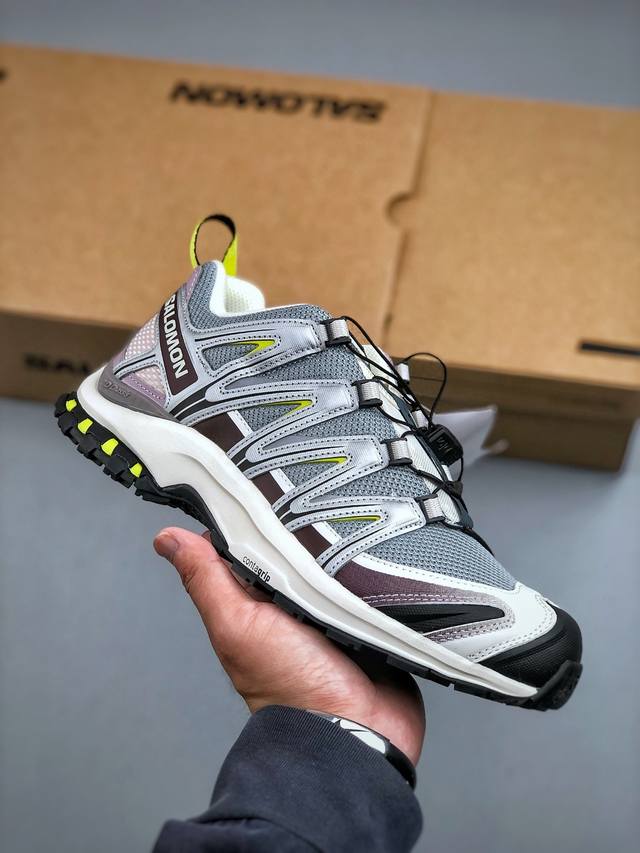 2代K版双层套盒版本 Salomon Xa Pro 3D 萨洛蒙户外越野跑鞋 412322 28 #鞋面采用Sensifit贴合技术 全方位贴合包裹脚型 鞋跟部