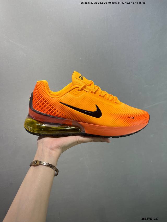 公司级Nike Air Max Phoneix 耐克 运动缓震 耐磨透气 气垫跑鞋 鞋身大面积采用了网眼材质为主 并且后跟部分还带有反勾Swoosh点缀 设计感