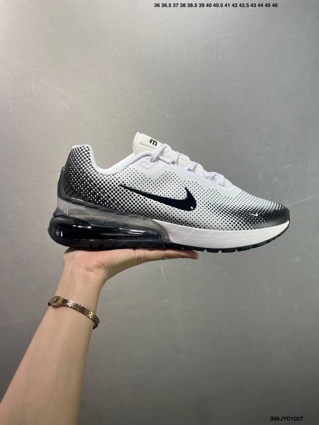 公司级Nike Air Max Phoneix 耐克 运动缓震 耐磨透气 气垫跑鞋 鞋身大面积采用了网眼材质为主 并且后跟部分还带有反勾Swoosh点缀 设计感
