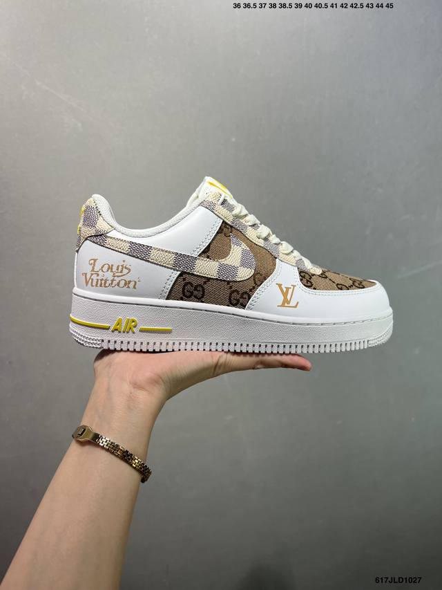 公司级Nike Air Force 1 Low By You 原楦头原纸板 打造纯正空军版型 专注外贸渠道 全掌内置蜂窝气垫 原盒配件 原厂中底钢印、拉帮完美
