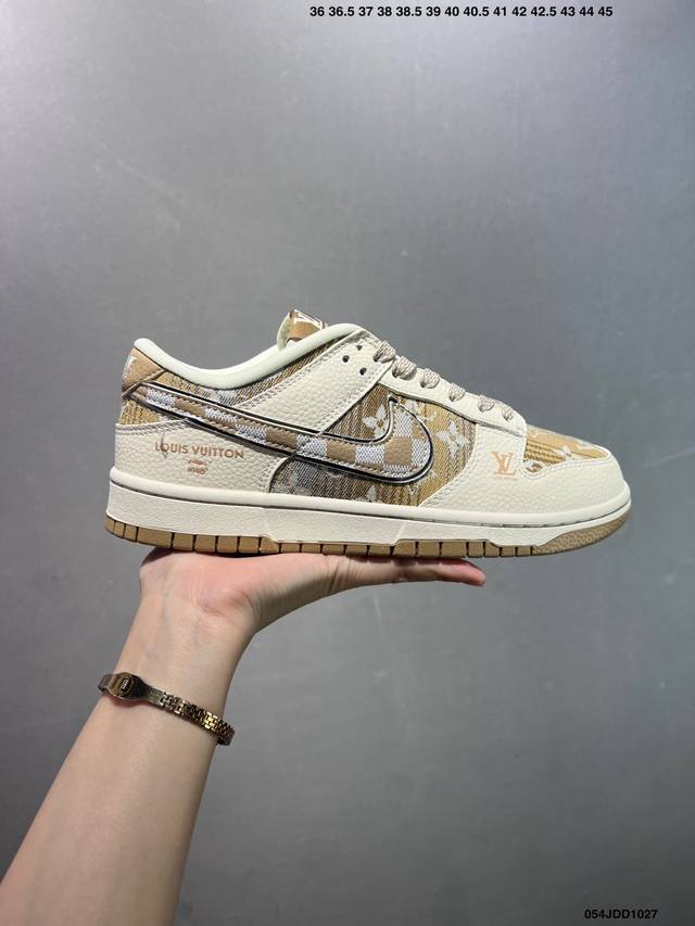 Nike Dunk Low Retro ‘Diy高端定制’耐克 低帮休闲运动板鞋 原装头层材料 用料绝不含糊 独家版型蒸餾加工帶來的是更好的视觉和脚感体验 清洁