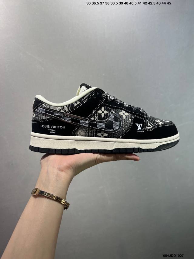 Nike Dunk Low Retro ‘Diy高端定制’耐克 低帮休闲运动板鞋 原装头层材料 用料绝不含糊 独家版型蒸餾加工帶來的是更好的视觉和脚感体验 清洁