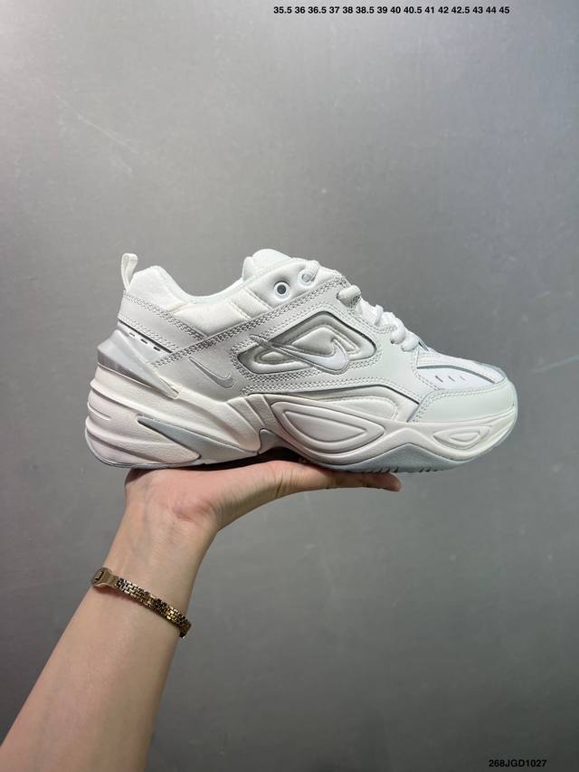 Nike Wmns M2K Tekno 复古潮流百搭休闲运动老爹鞋 经典复古夸张流线极符 风靡老爹元素 外形延续当下潮流得未来感老爹鞋 设计干净 货号 Ao31