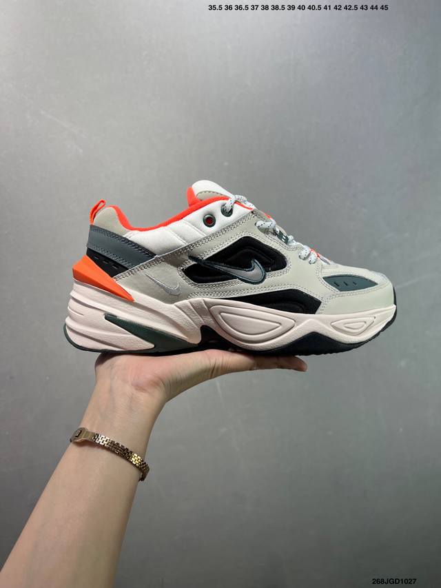 Nike Wmns M2K Tekno 复古潮流百搭休闲运动老爹鞋 经典复古夸张流线极符 风靡老爹元素 外形延续当下潮流得未来感老爹鞋 设计干净 货号 Ao31
