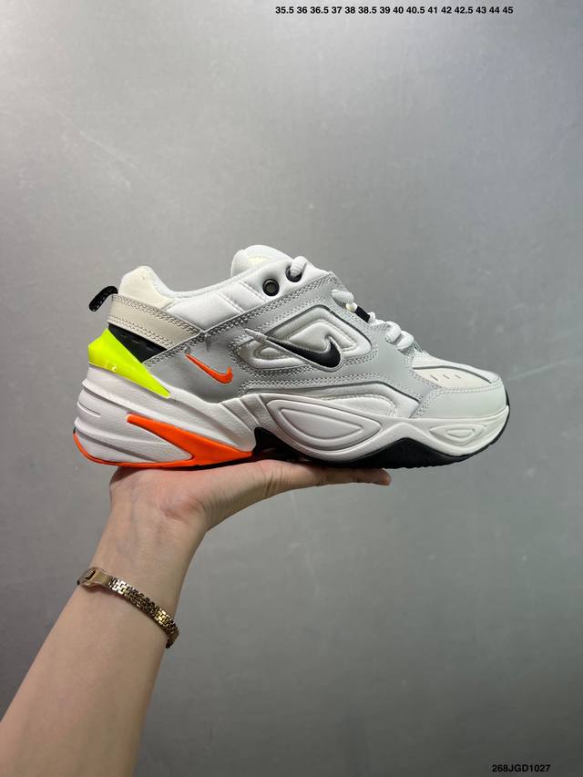Nike Wmns M2K Tekno 复古潮流百搭休闲运动老爹鞋 经典复古夸张流线极符 风靡老爹元素 外形延续当下潮流得未来感老爹鞋 设计干净 货号 Ao31