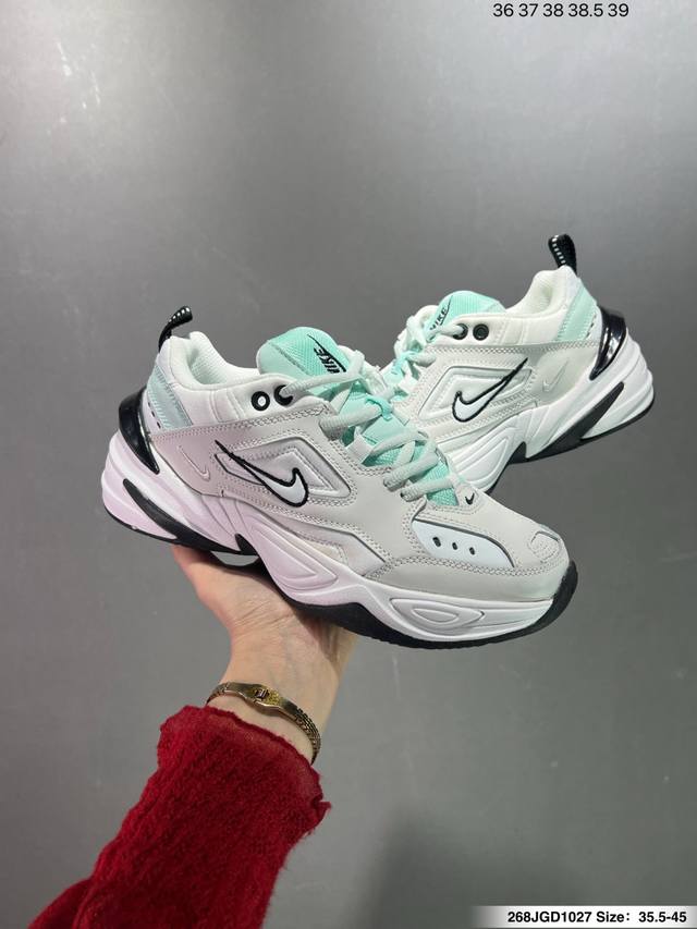 Nike Wmns M2K Tekno 复古潮流百搭休闲运动老爹鞋 经典复古夸张流线极符 风靡老爹元素 外形延续当下潮流得未来感老爹鞋 设计干净 货号 Ao31