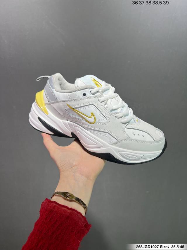 Nike Wmns M2K Tekno 复古潮流百搭休闲运动老爹鞋 经典复古夸张流线极符 风靡老爹元素 外形延续当下潮流得未来感老爹鞋 设计干净 货号 Ao31