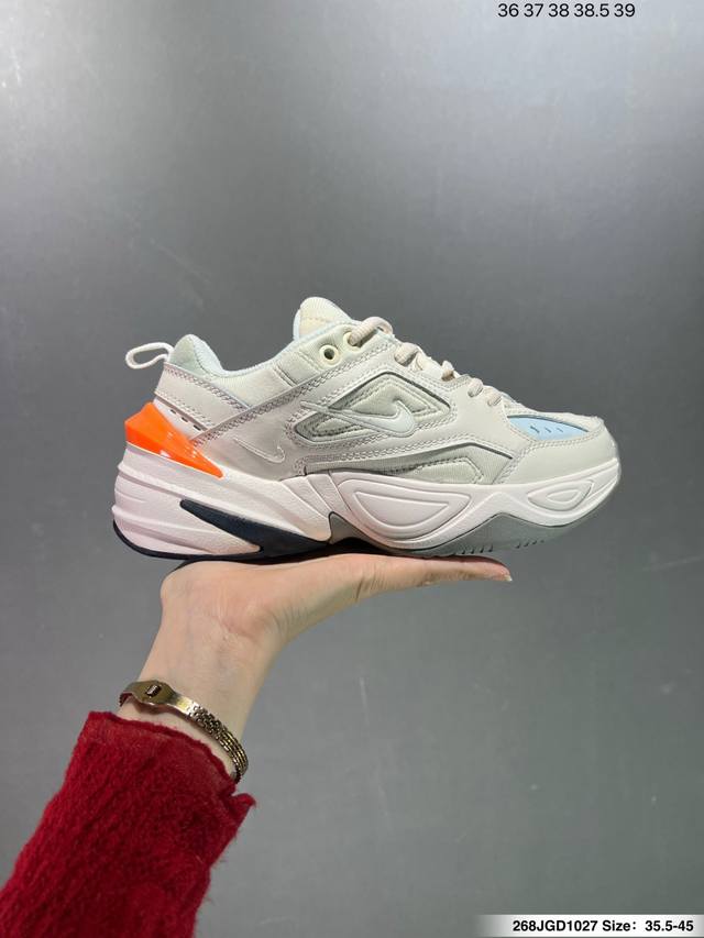 Nike Wmns M2K Tekno 复古潮流百搭休闲运动老爹鞋 经典复古夸张流线极符 风靡老爹元素 外形延续当下潮流得未来感老爹鞋 设计干净 货号 Ao31