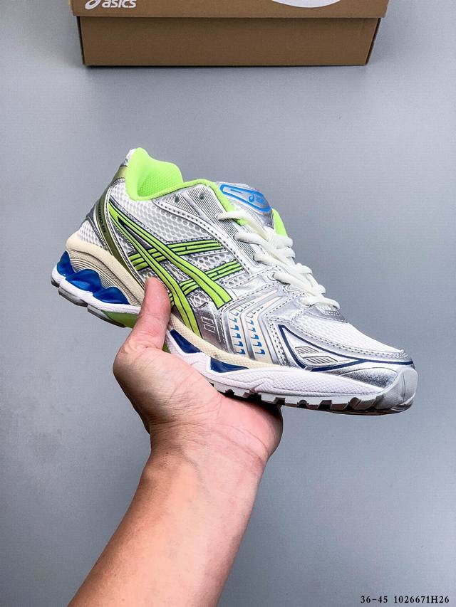 采用环保太空合成革配合透气网眼布鞋面材质#中底3D可视Gel缓震胶效果#升级Eva全新缓震中底部位科技组合耐磨橡胶外底片13年前经典首度回归,复刻魅力难挡！日本