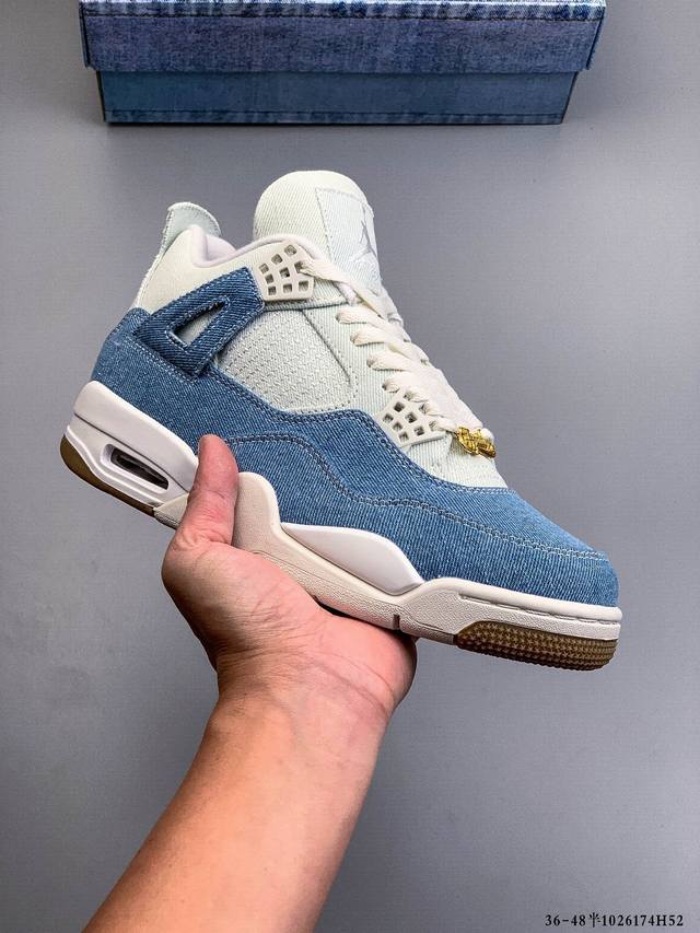 纯原版本！Air Jordan 4 Retro Og Cement Aj4 乔4 复古休闲运动篮球鞋 正确鞋舌立体高频 原厂数据 2025最新原厂底模 原厂纸板