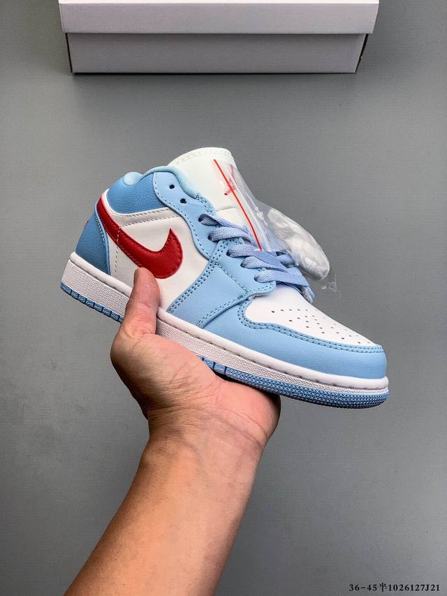 二层真标！耐克Nike Air Jordan Low 1 乔1低帮经典休闲鞋 1026127J21