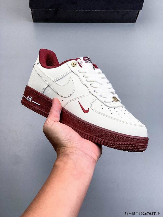 二层真标！耐克Nike Air Force 1 Low 空军一号低帮经典百搭休闲板鞋 1026702T19