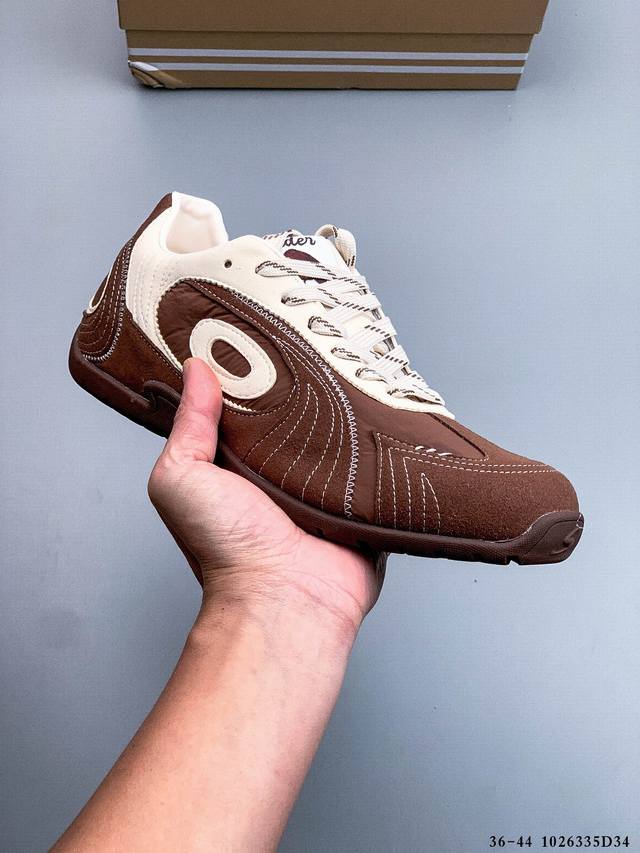 公司级！Old Order Turbo-Lite芭蕾复古百搭德训鞋日常防滑透气 低帮 生活休闲鞋 鞋面由多材质拼接打造而成 缝线随着鞋子轮廓整齐排列 兼具设计感