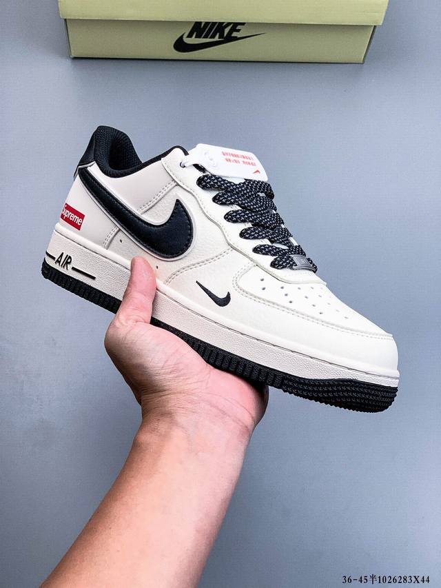 纯原版本 原楦数据纸版，采用硬质优质皮革鞋面材质，内置全掌Air Sole气垫。耐克 Nike Air Force 1 Low 空军一号低帮经典百搭休闲运动板鞋
