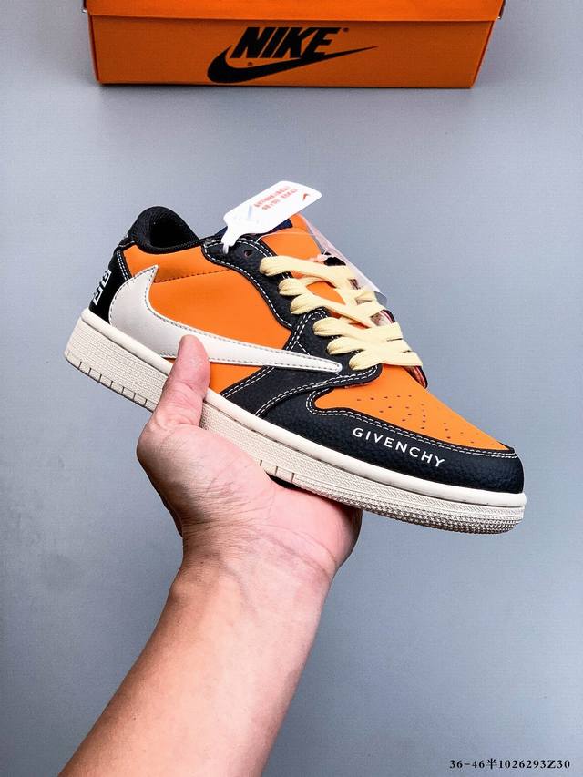 公司级头层！耐克Nike Air Jordan 1 Low Aj1 乔1 低帮潮流运动休闲板鞋。Aj1 低帮拼接 完美版型真头层牛皮# 内置缓震气垫 原鞋开模