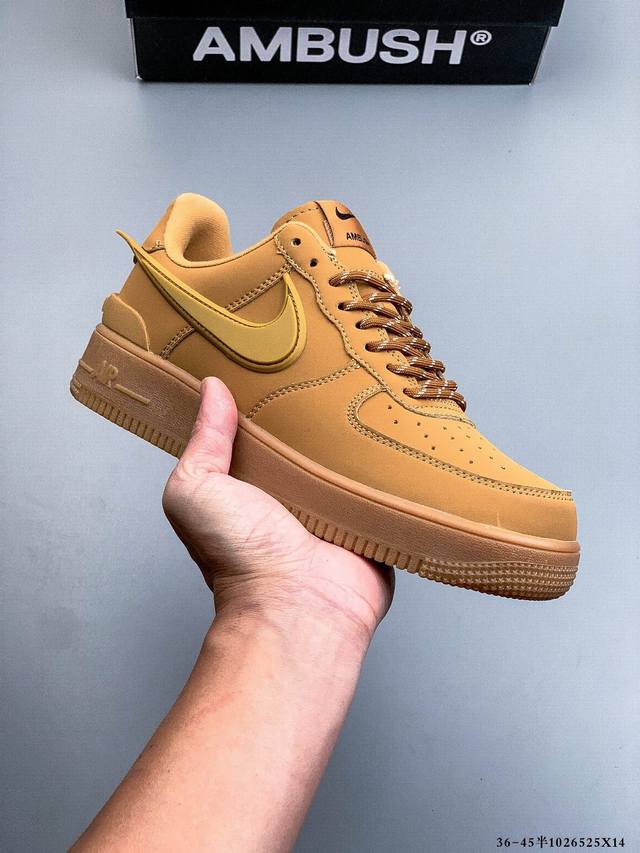 Ambush X Nike Air Force 1 Low联名空军一号低帮 大厂批次 原鞋开发 原楦原纸板 采用原厂皮料 还原细节 正确拉帮工艺 1026525