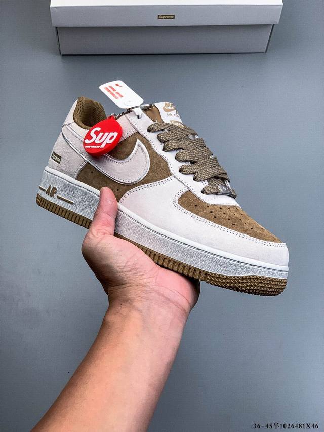 纯原版本 原楦数据纸版，采用硬质优质皮革鞋面材质，内置全掌Air Sole气垫。耐克 Nike Air Force 1 Low 空军一号低帮经典百搭休闲运动板鞋