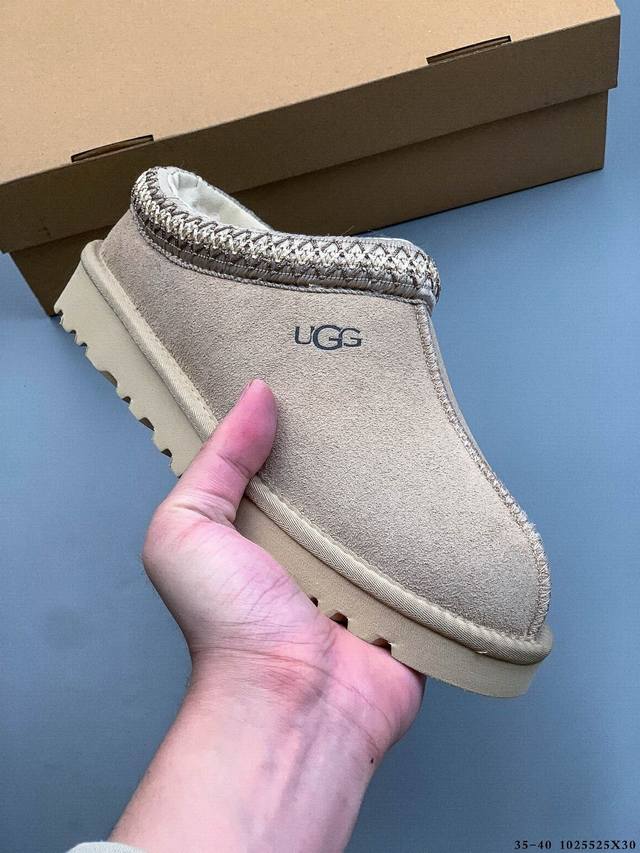 Ugg Tasman Ii 2代休闲舒适平底编织鞋口一脚蹬包头鞋 1025525X30
