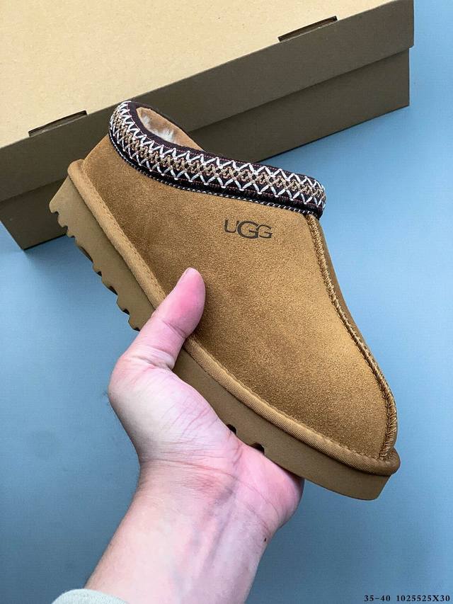 Ugg Tasman Ii 2代休闲舒适平底编织鞋口一脚蹬包头鞋 1025525X30