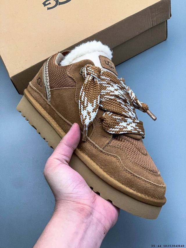 Ugg Classic Uitra Mini 梅尔双色拼接鞋带低帮休闲鞋 #全鞋采用Zp同厂 隆丰A级澳洲进口羊皮毛一体 品牌代工厂P生产线 完全遵循Zp工艺流