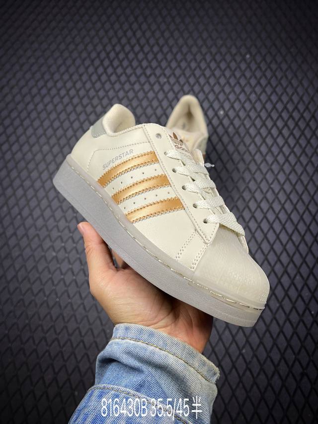 B Adidas Originals Superstar贝壳头系列 阿迪达斯 低帮经典百搭休闲运动板鞋 货号:Jr7355 尺码:35.5 36 36.5 37