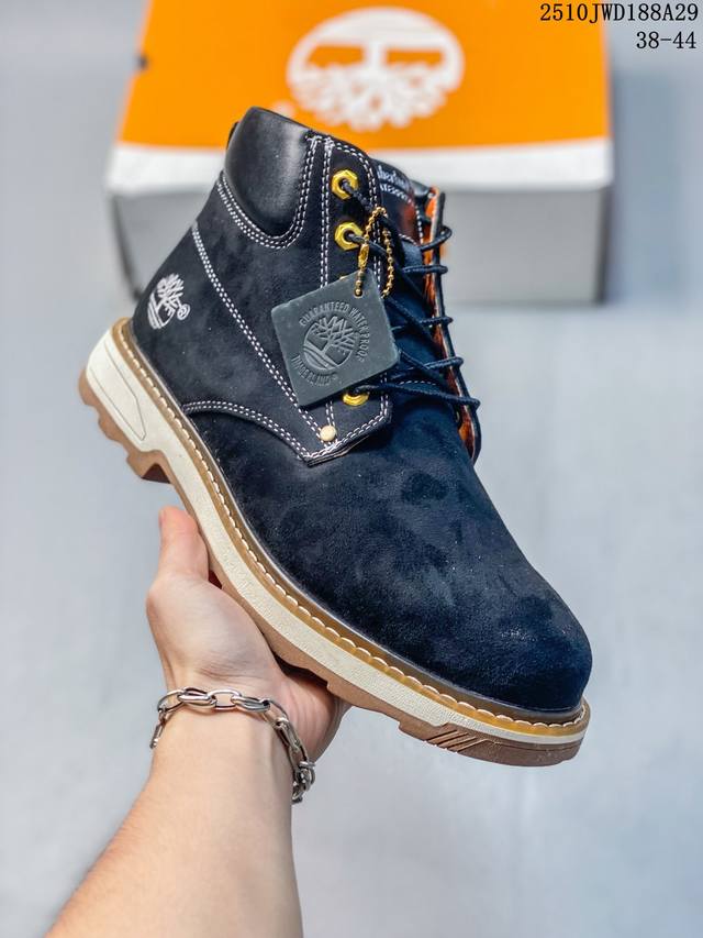 Timberland Premium 天伯伦高帮休闲鞋 牛皮材质 耐磨防滑马丁靴 Size:38-44码 #Bss32251030 10Jwd188A29