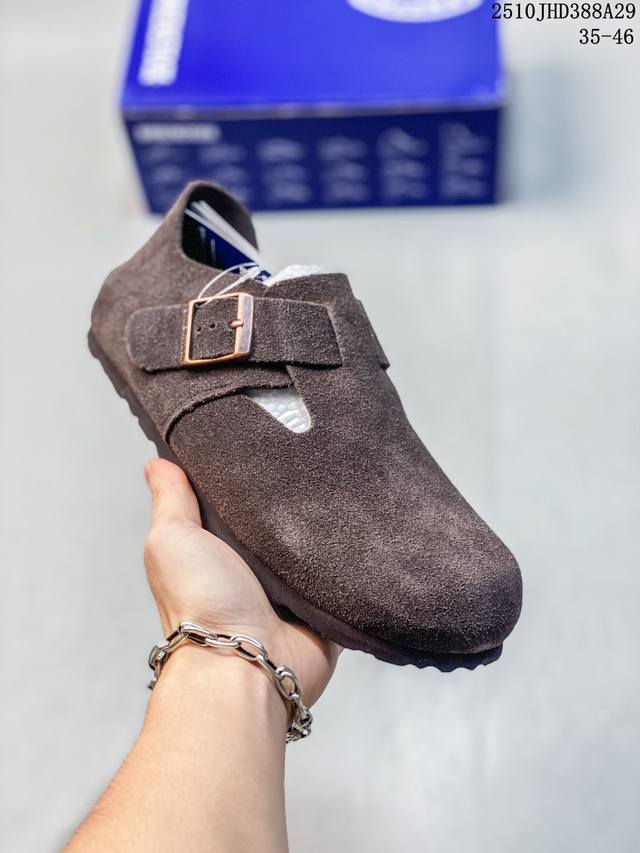 勃肯鞋Birkenstock 真皮软木拖 出口韩国的订单！ 有没有姐妹跟我一样，喜欢鞋拖，懒得弯腰系鞋带 所以Birkenstock博肯鞋真的是我的爱 很久就一