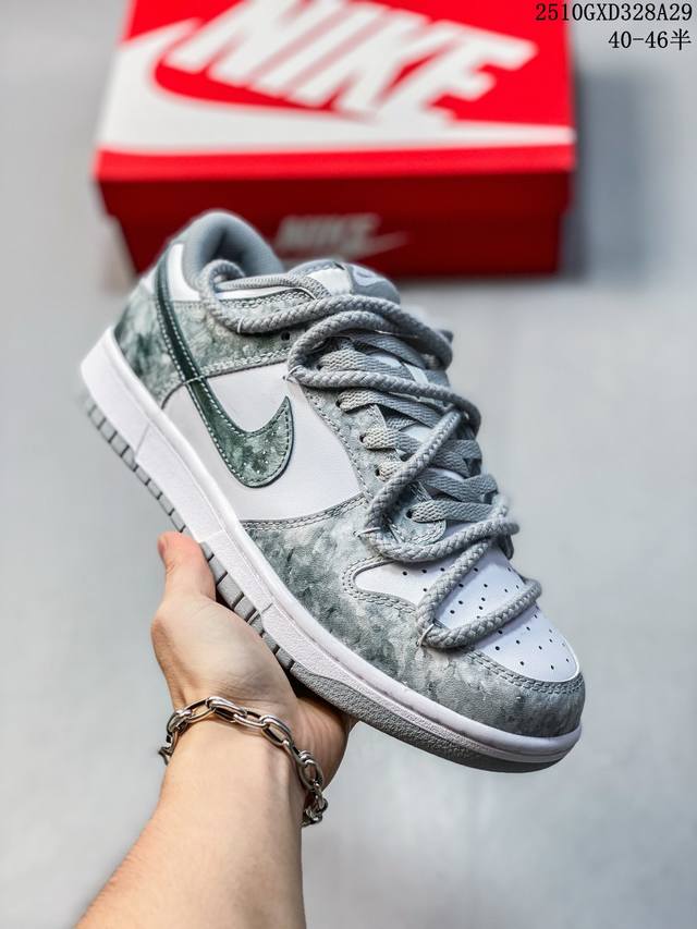 公司级带半码 耐克 Nike Sb Dunk Low 绑带 扣篮系列低帮休闲运动滑板板鞋 货号：Dd1391 100 尺码：如图所示 Atc Lja 10Gxd