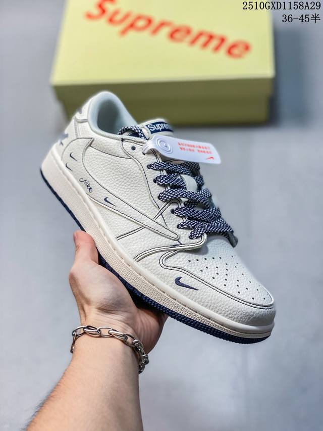 海外爆款限量发售！高端定制 Travis Scott X Fragment Design X Jordan Air Jordan 1 Low Og Sp “Su