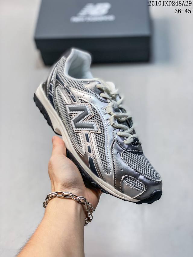 New Balance 204L 舒适时尚 耐磨 低帮 生活休闲鞋 男女同款 灰银色 10Jxd248A29