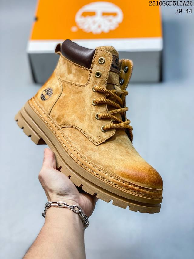 公司级 Timberland添柏岚靴子天伯伦高帮马丁靴 踢不烂经典大黄靴 高帮靴 马丁靴 户外休闲潮流系列 搭配防臭防腐真皮乳胶鞋垫，给您完美的穿着体验，质量考