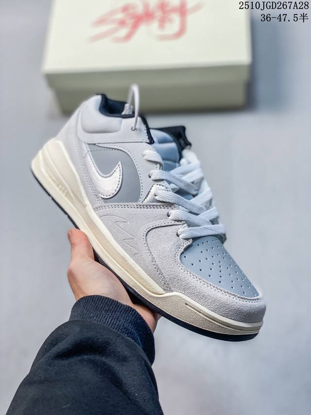 Jordan Stadium 90 舒适百搭 防滑耐磨 低帮 生活休闲鞋 男女同款 浅灰色 10Jgd2667A28