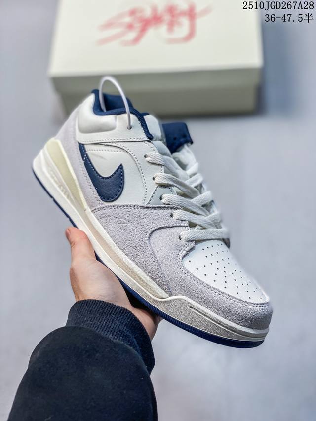 Jordan Stadium 90 舒适百搭 防滑耐磨 低帮 生活休闲鞋 男女同款 浅灰色 10Jgd2667A28