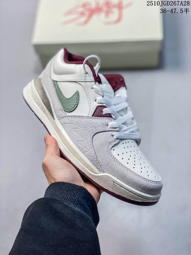 Jordan Stadium 90 舒适百搭 防滑耐磨 低帮 生活休闲鞋 男女同款 浅灰色 10Jgd2667A28