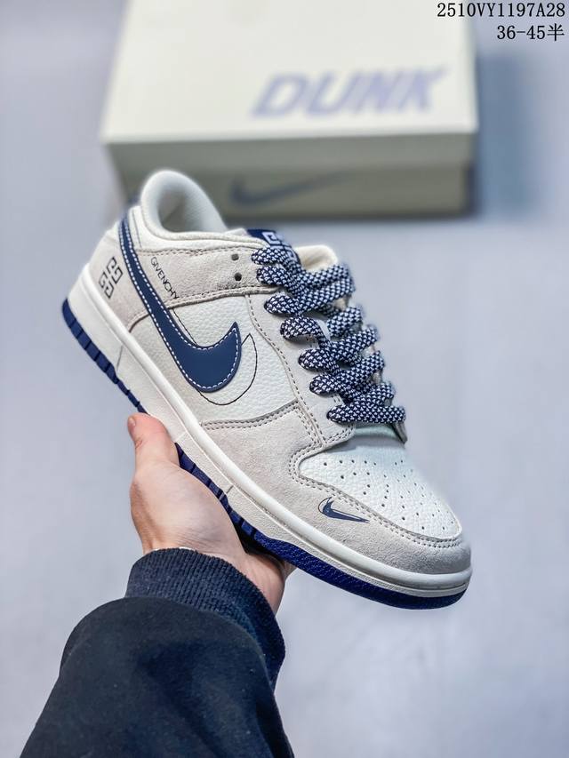 海外爆款限量发售！公司级 Nike Sb Dunk Low“迪奥联名 织布黑勾” 周年高端定制 低帮休闲板鞋 定制鞋盒 大厂纯原品质出货 超高清洁度 皮料切割干