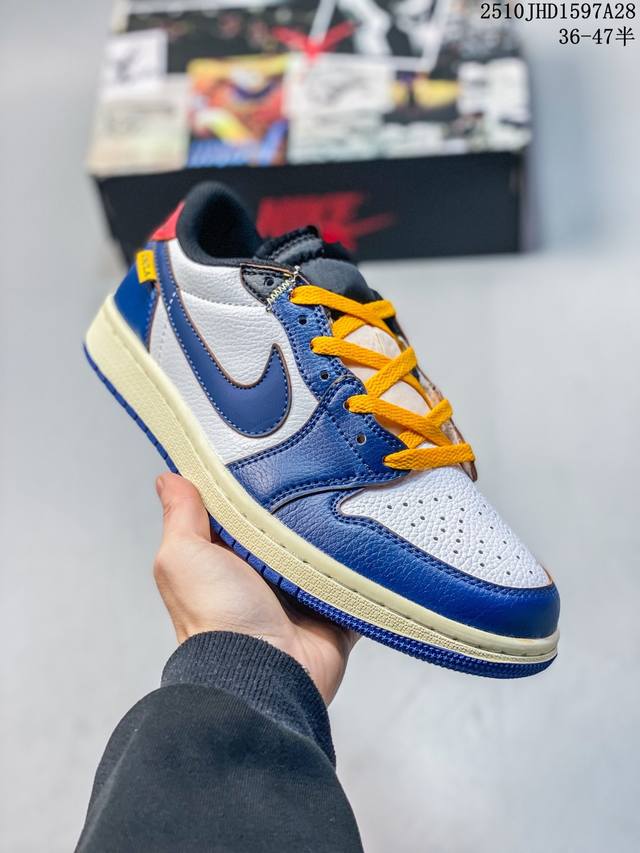 Fragment Design X Union X Jordan Air Jordan 1 Retro High Og Nrg 三方联名款 牛皮 舒适 防滑 高